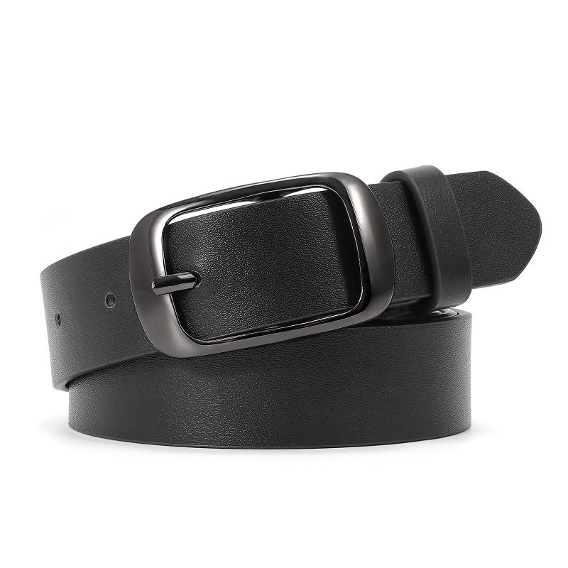 WERFORU Plus Size Belt for Women Leather Belt with Metal Buckle Ladies Casual Belt for Jeans Pants - Image 1